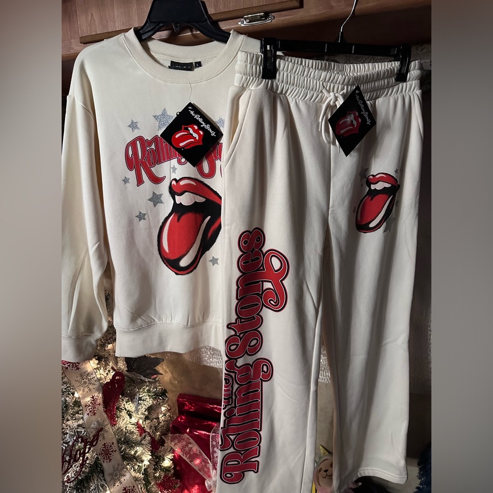 Rolling Stones Sweat Pants & Shirt Set